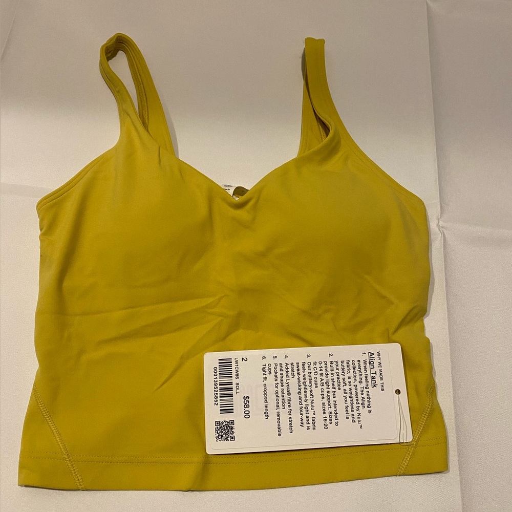 Align tank brand new with tags